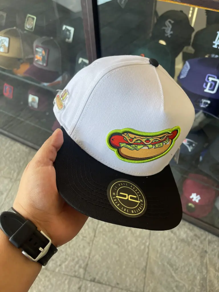 Jc hats hot dog white 