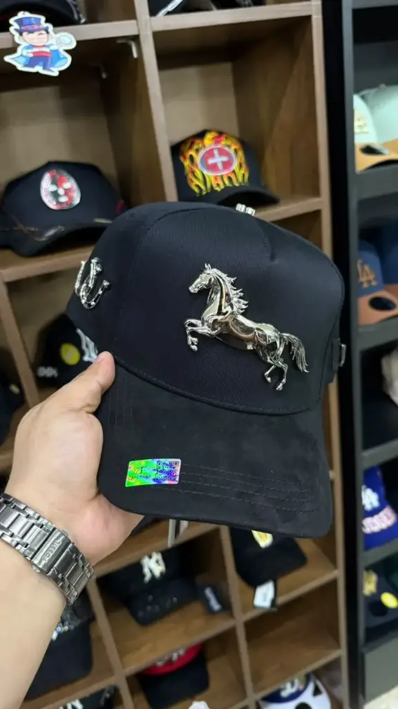 Caps Fans Horse Silver